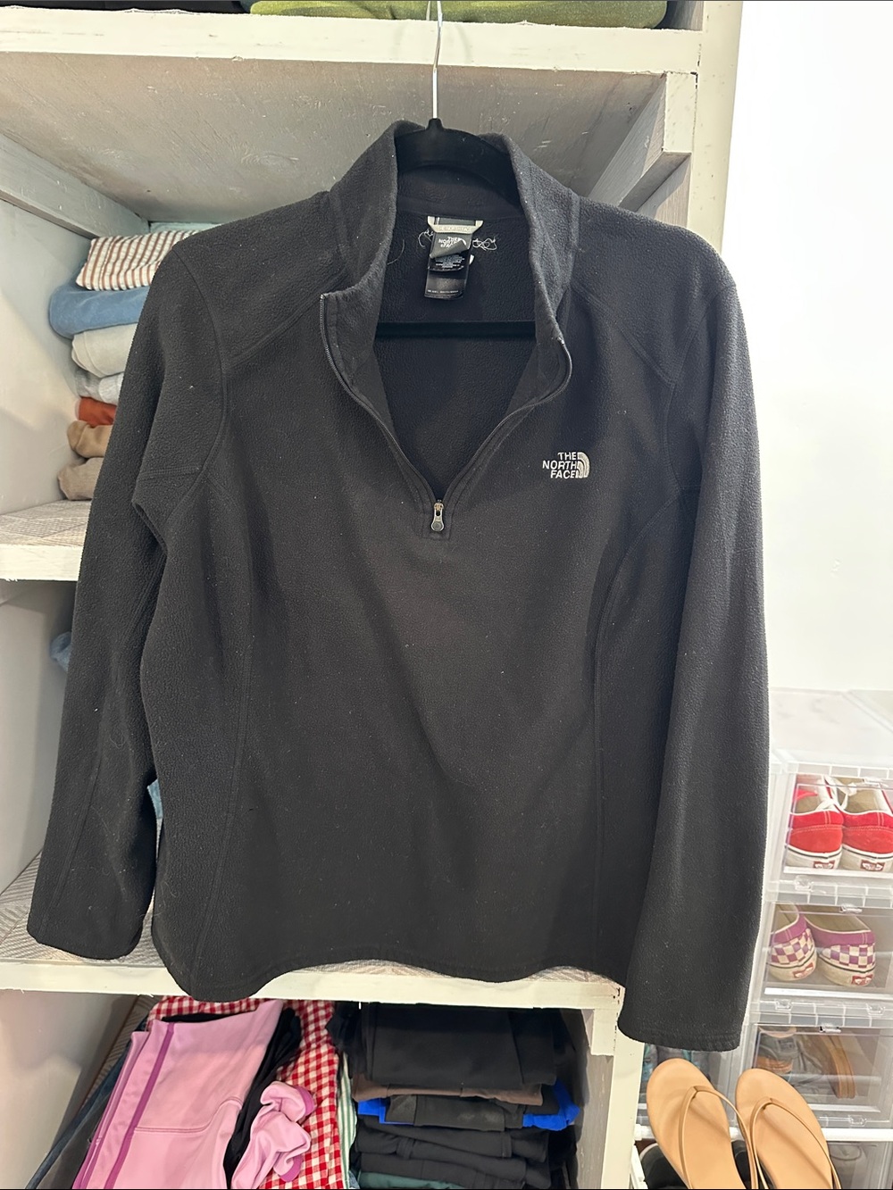 The North Face Black Half-Zip Fleece Pullover women’s size xxl (fits like a L)